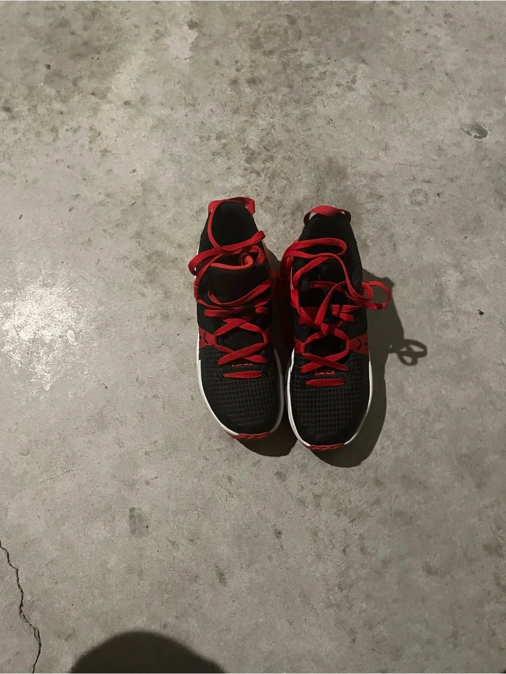 Nike Kids Black and Red Athletic Sneakers